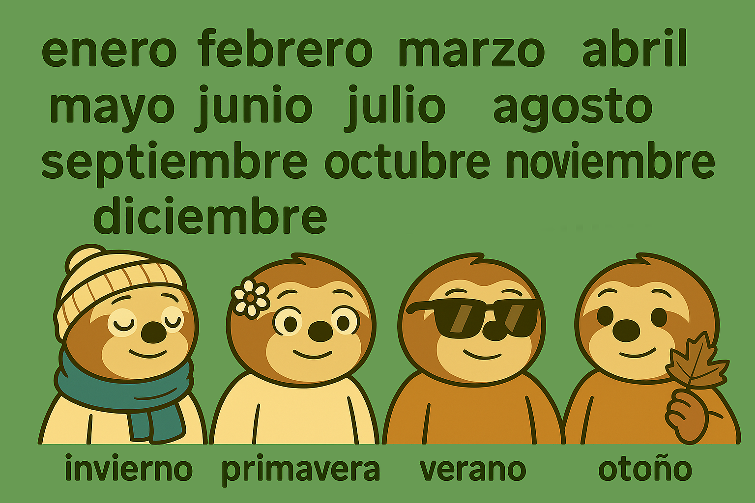 Los Meses y Las Estaciones