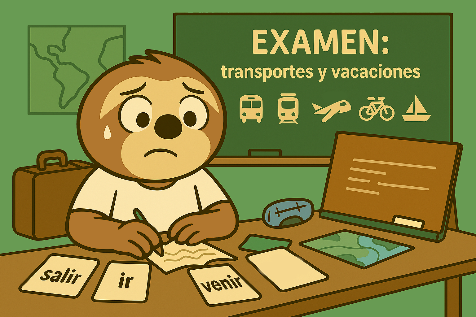 Repaso de Viajes, Transportes y Verbos de Movimiento