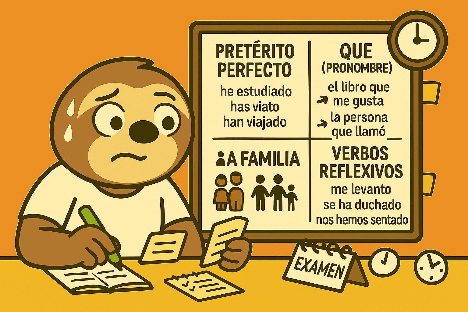Repaso Gramática: Ser/Estar, Pretérito Perfecto, Reflexivos, «Que», Describir una Foto.