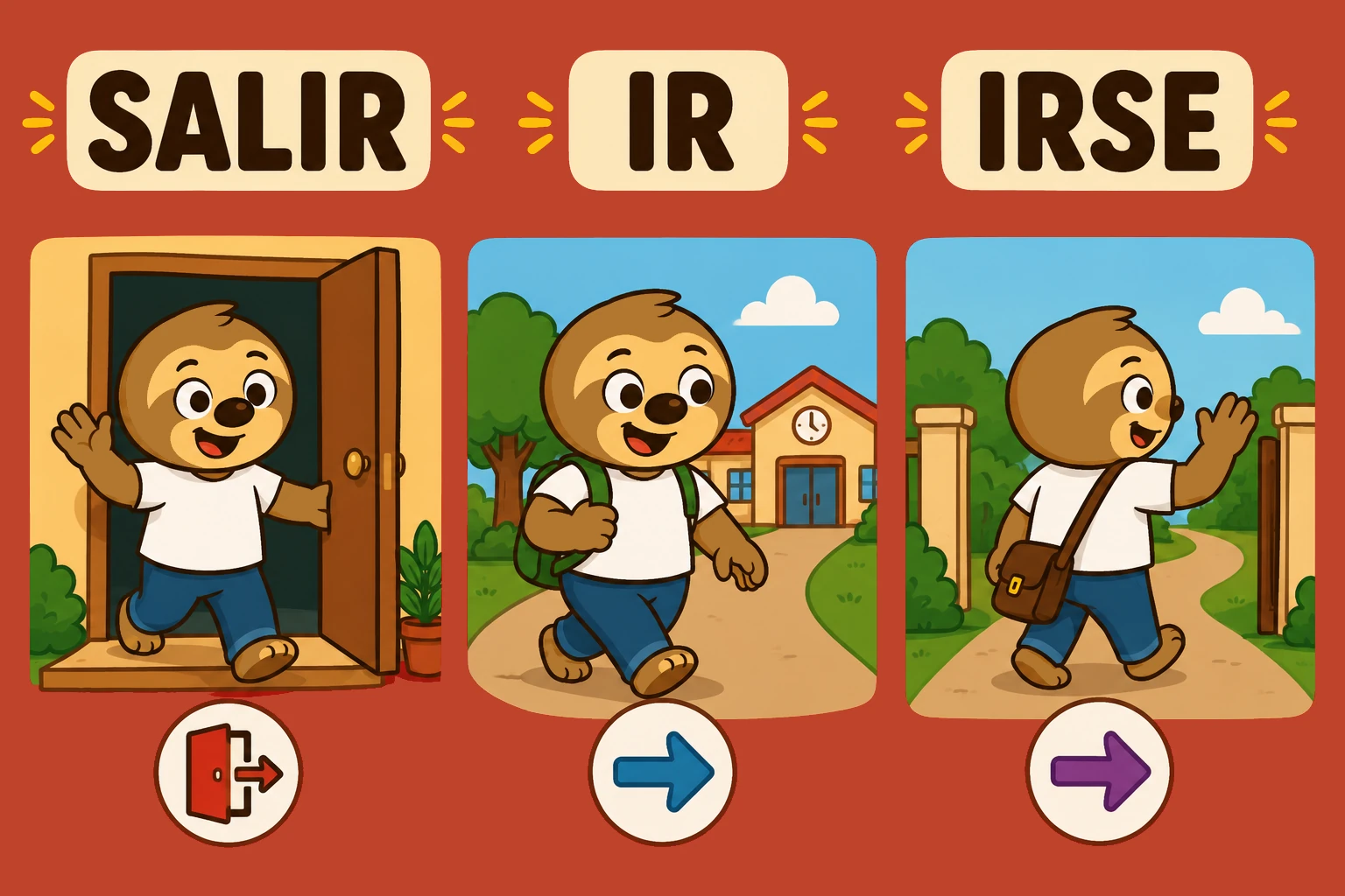 Salir, Ir e Irse + Preposiciones | Explicación y Ejercicios B1